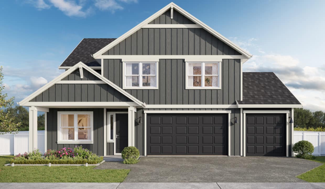 Gunnison 3-Car - Farmhouse - D01