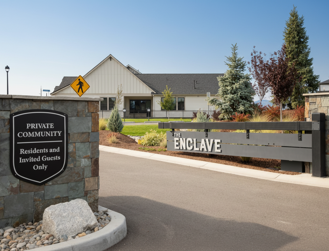 Enclave Sunny Entrance